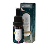Huile CBD premium de la marque Nature et CBD au chanvre enrichie en mélatonine