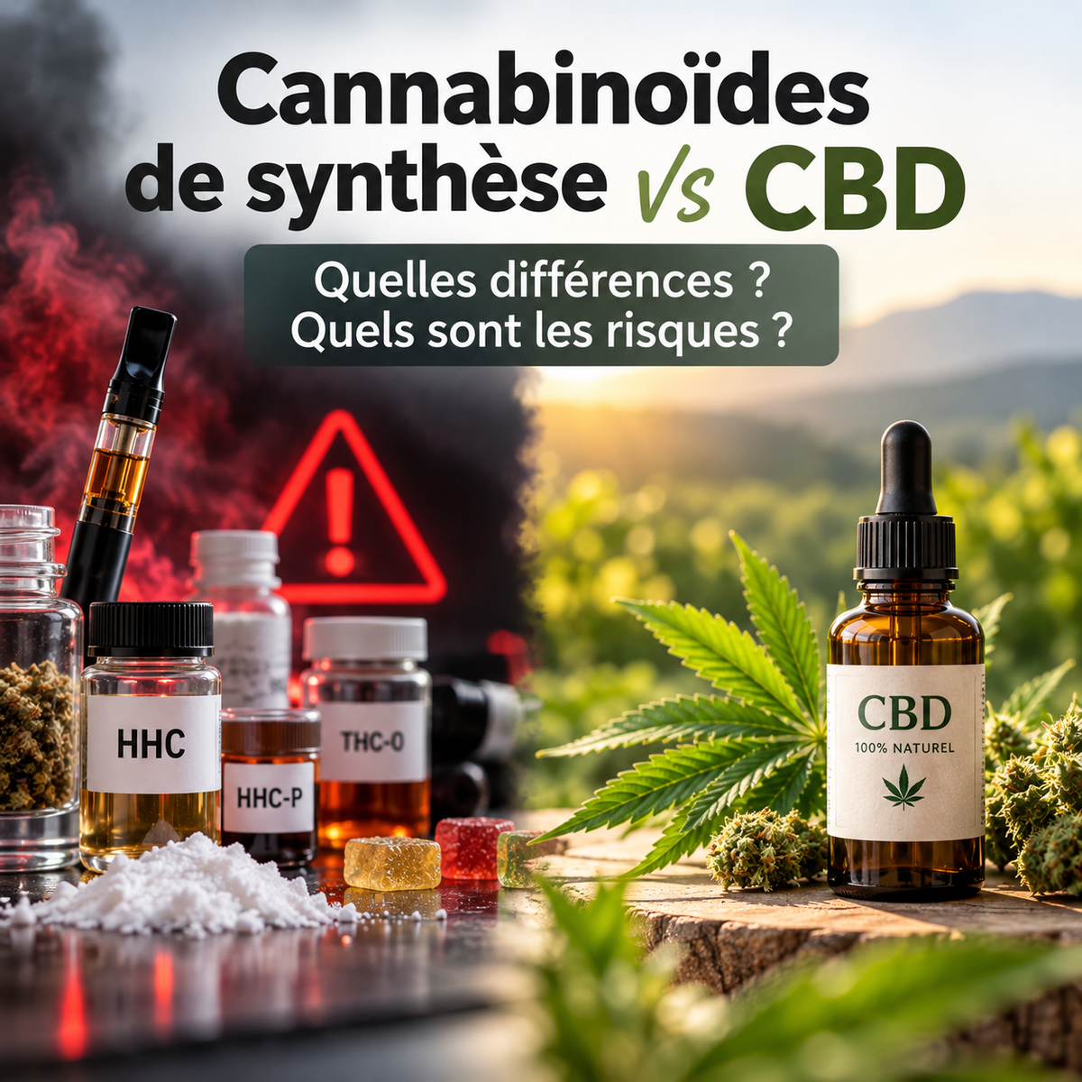 Cannabinoïdes de synthèse : pourquoi sont-ils dangereux et comment les distinguer du CBD ?