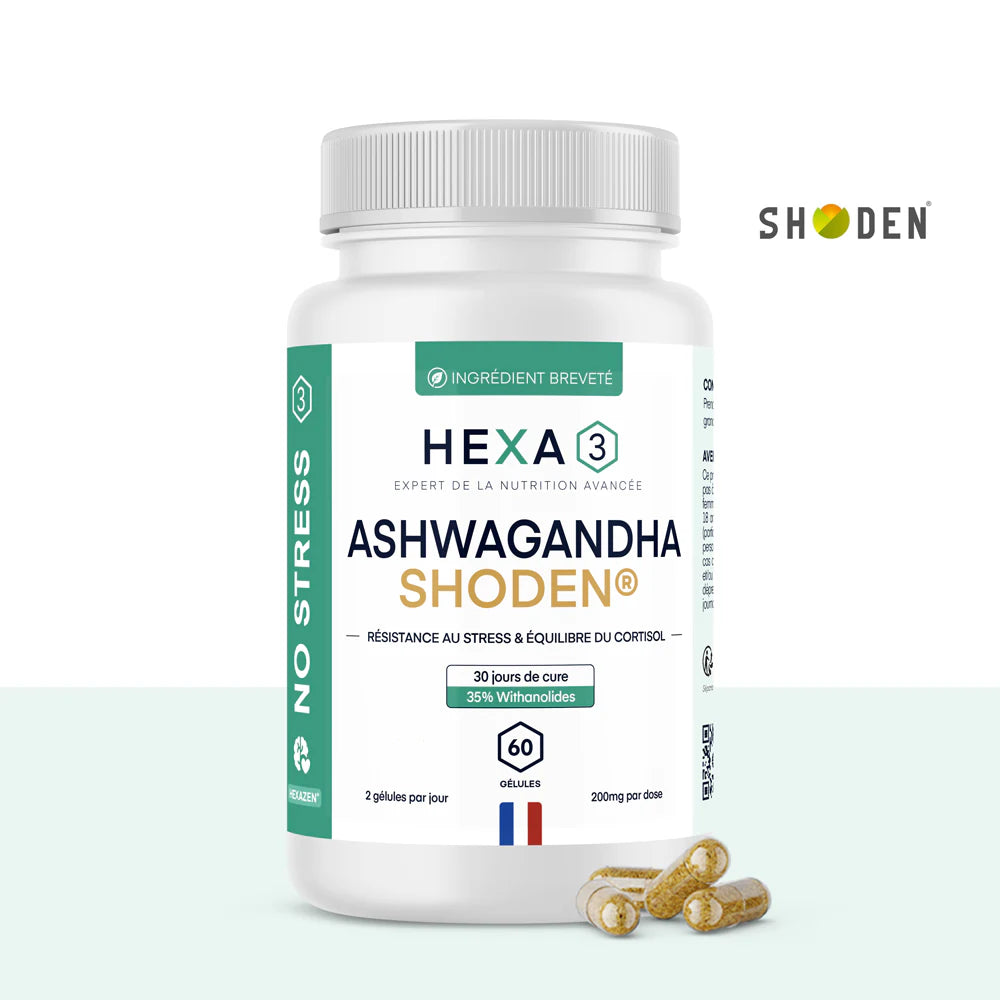 Ashwagandha Shoden 35% withanolides 60 gélules Herbiane Clermont-Ferrand
