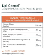 Ingrédients du LipiControl 
