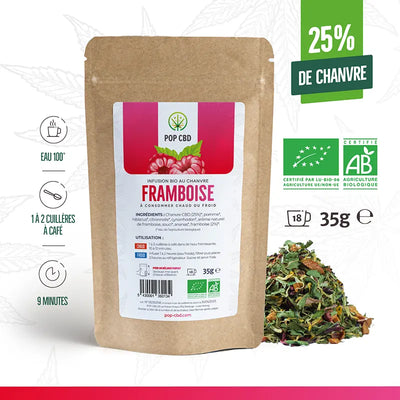 Tisane CBD à la framboise Clermont-Ferrand