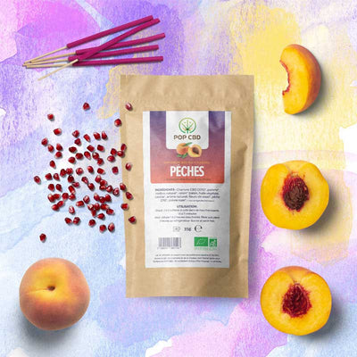 Tisane CBD bio 35g : Pêches