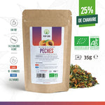 Tisane au CBD et à la pêche chez Herbiane, boutique de CBD à Clermont-Ferrand