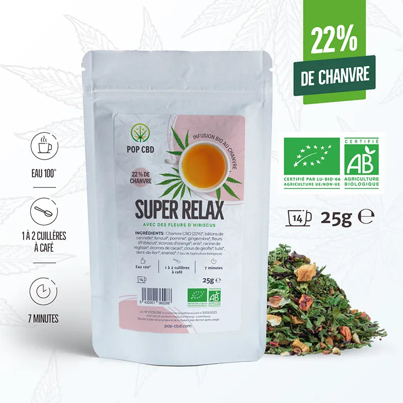Infusion CBD bio Essentiel : Super Relax