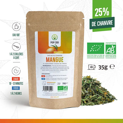 Thé CBD Mangue Clermont-Ferrand chez Herbiane
